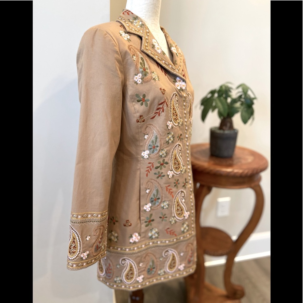 Coldwater Creek Embroidered Riding Jacket New With Tags!